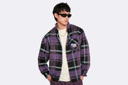 Camisa Pasdemer Not Long Time Shirt morado y negro para hombre